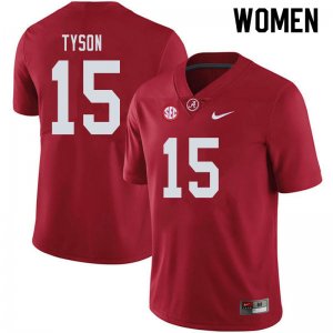 NCAA Women's Alabama Crimson Tide #15 Paul Tyson Stitched College 2019 Nike Authentic Crimson Football Jersey XT17W84KX